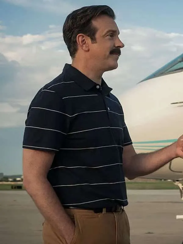 Ted Lasso S04 Jason Sudeikis Striped T-Shirt