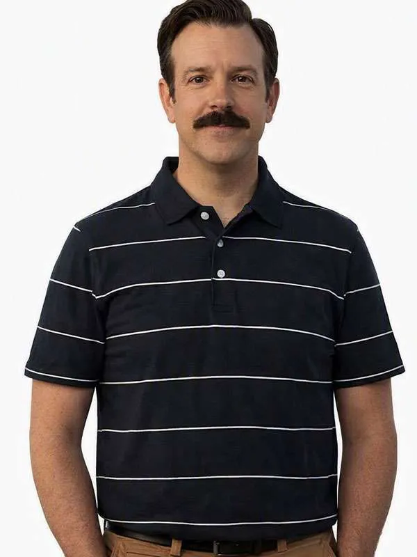 Ted Lasso S04 Jason Sudeikis Striped T-Shirt